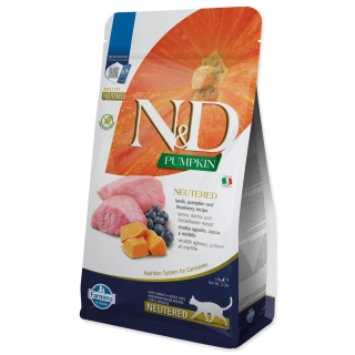 Krmivo N&D Cat Pumpkin Neutered Lamb & Blueberry 1,5kg