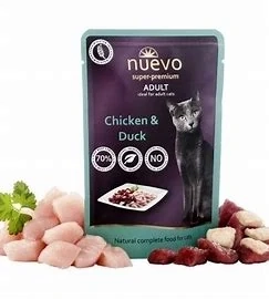 Nuevo kočka kapsa Adult Kuře a Kachna 85 g