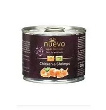 Nuevo kočka adult Kuře a krevety konz. 200g