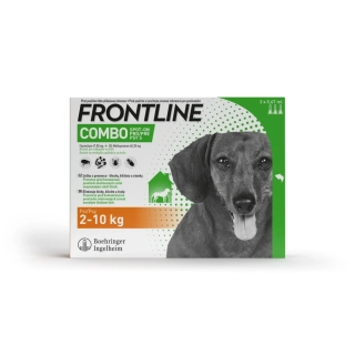 FRONTLINE COMBO spot-on pro psy S (2-10kg) 3 pipety x 0,67ml