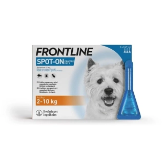 FRONTLINE SPOT ON pro psy S (2-10kg) - 3 pipety x 0,67ml