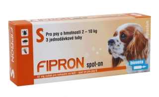 Fipron 67mg Spot-On pes 2 - 10kg sol 3 pipety