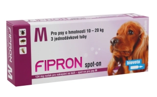 Fipron 134mg Spot-On pes 10 - 20kg 3 pipety