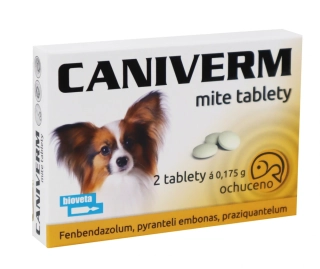 Caniverm mite 0,175g 2 tablety