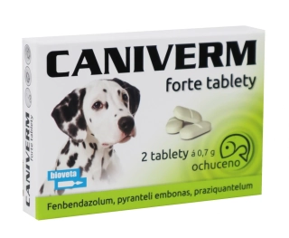 Caniverm forte 0,7g 2 tablety