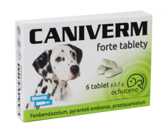 Caniverm forte 0,7g 6 tablet