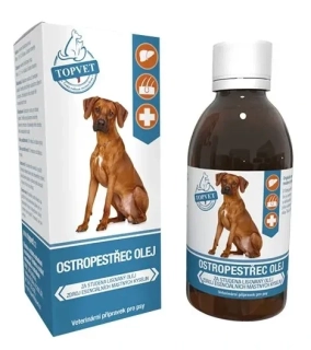 Ostropestřec olej pro psy TOPVET 200ml