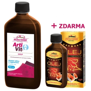 VITAR ArtiVit Sirup 500ml + losos.olej 200ml ZDARMA