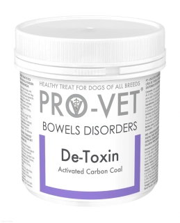 PRO-VET De-toxin 135g (cca 90 tablet) - černé uhlí