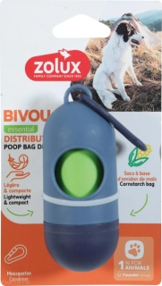 Zásobník sáčků na exkrementy BIVOUAK modrá Zolux