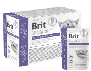 Brit VD Cat Pouch fillets in Gravy Gastrointest 12x85g