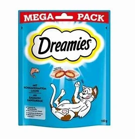 Dreamies kočka pochoutka Mega Pack s lososem 180g