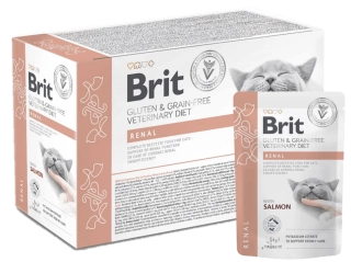 Brit VD Cat Pouch fillets in Gravy Renal 12 x 85g