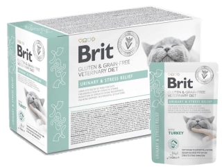 Brit VD Cat Pouch fillets in Gravy Urinary+Stres12x85g