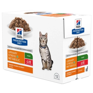 Hill's Fel. PD C/D Urinary Stress+Metabol Kuře kapsa 1 x85g