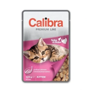 Calibra Cat kapsa Premium Kitten Turkey & Chicken100g