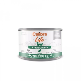 Calibra Cat Life konz.Sterilised Duck 200g
