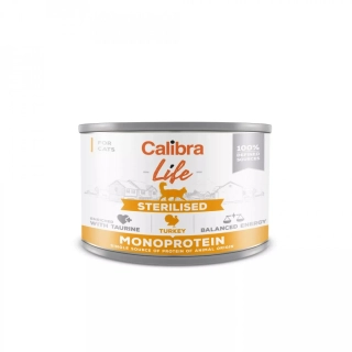 Calibra Cat Life konz.Sterilised Turkey 200g