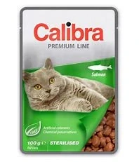 Calibra Cat kapsa Premium Sterilised Salmon 100g