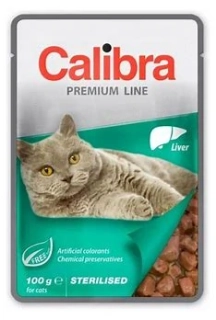 Calibra Cat kapsa Premium Sterilised Liver 100g