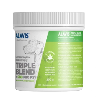 Alavis Triple Blend + CBD pro psy 200g
